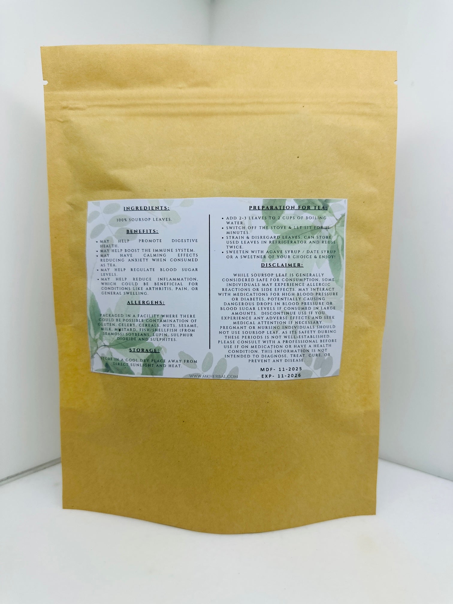 Dried Soursop Leaves | Graviola Leaves | Guanabana Leaves